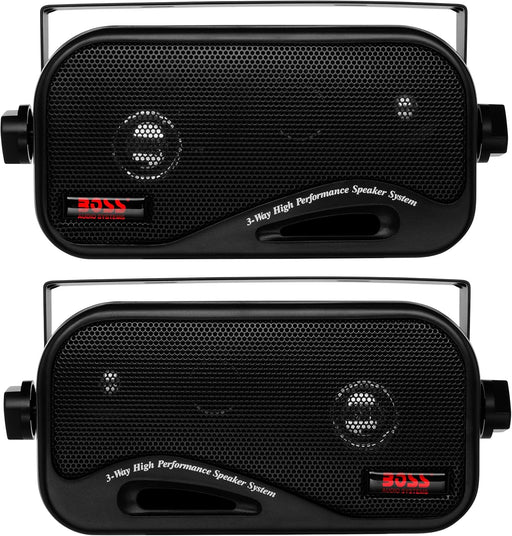 BOSS Audio Systems AVA6200 Enclosed Speaker System - 3-Way, 200 Watts Max Power Per Pair - contemporary