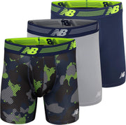 mens Nb3017-4 Performance 5 No Fly Boxer Briefs 4-Pack (pack of 4) - Pigment/Steel/Camo