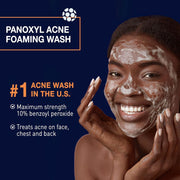 10% Benzoyl peroxide Acne Foaming Wash, Oil Control Moisturizer & Patches Bundle