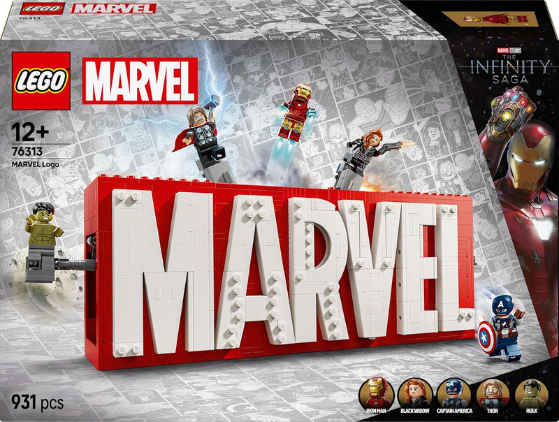 Marvel MARVEL Logo & Minifigures 76313