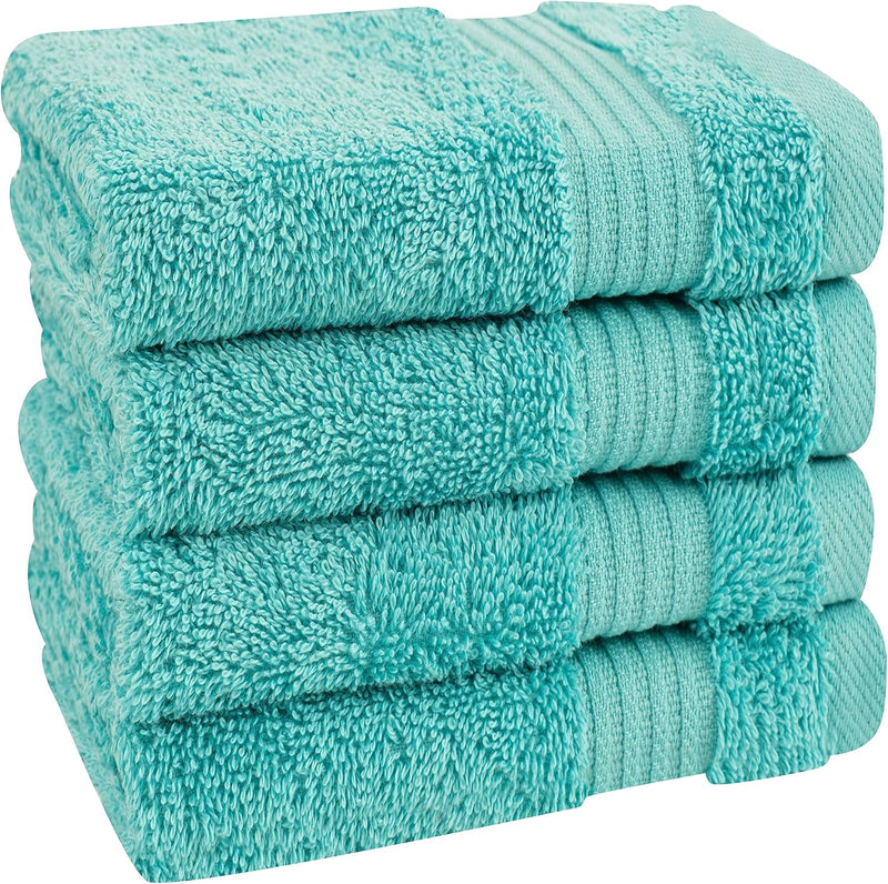 Cotton Paradise Hotel & Spa Quality, Absorbent and Soft Decorative Kitchen and Bathroom Sets, 6 Piece Turkish Towel Set, Includes 2 Bath Towels, 2 Hand Towels, 2 Washcloths, Charcoal Grey
