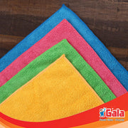 Gala Microfiber Cleaning Cloth/Towels Set of 4 Kitchen Wipes, Microfiber Cloth for car, bike cleaning and home cleaning, Glass cleaning cloth, (Multicolor)