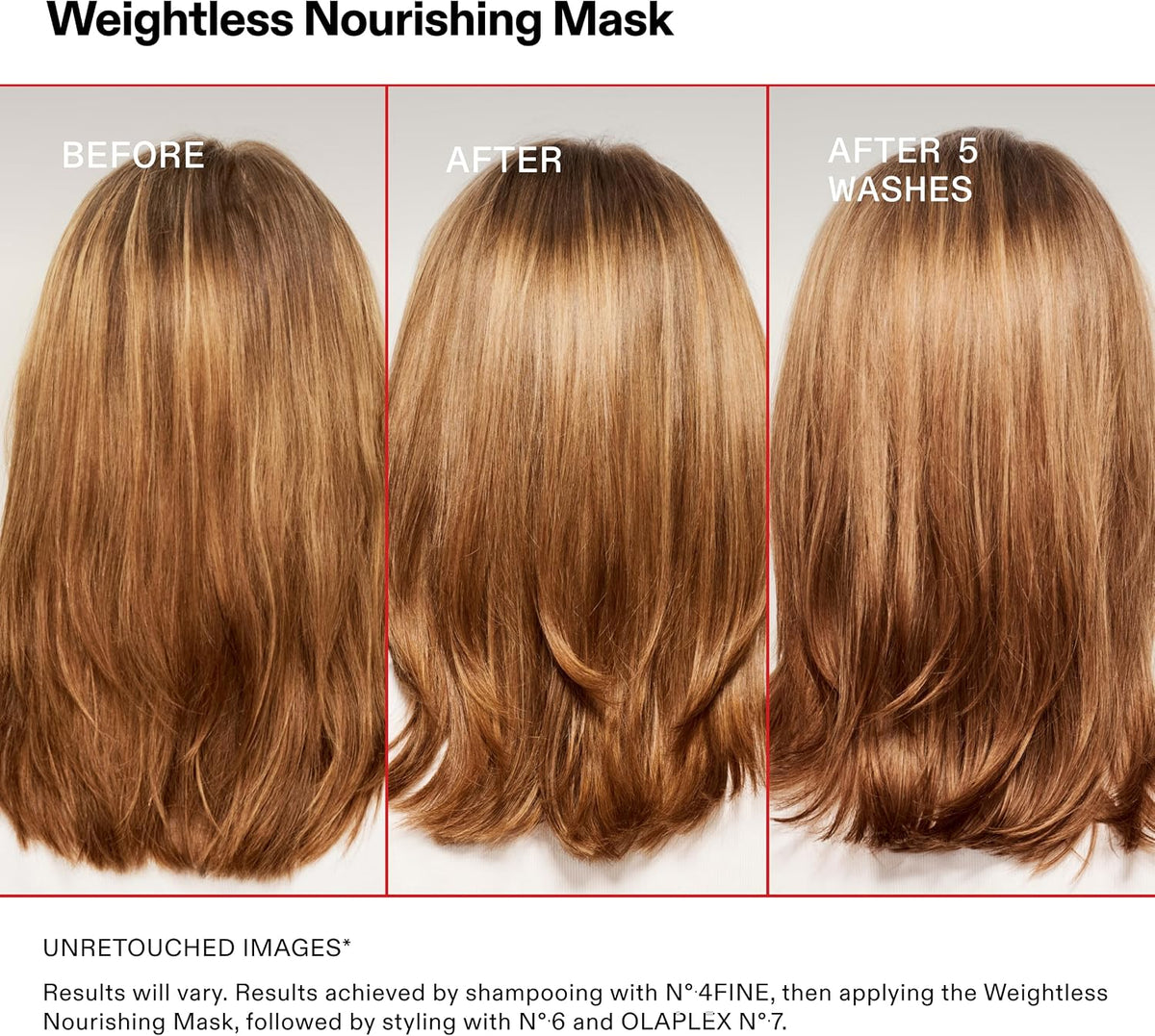Olaplex Weightless Nourishing Mask: Cuticle Sealing Mask Hydrate & Volumize For Fine to Medium Hair, 200 ml – image 4