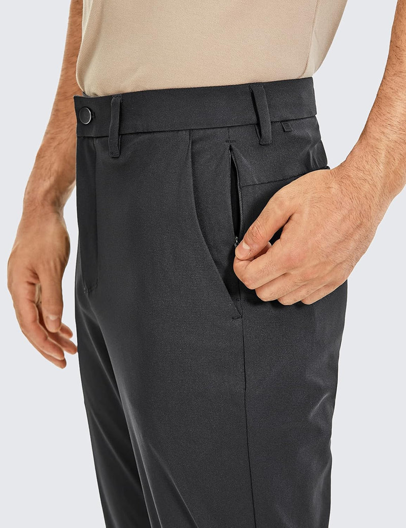 CRZ YOGA Men's All Day Comfy Golf Pants - 28"/30"/32"/34" Quick Dry Lightweight Work Casual Trousers with Pockets