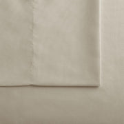 Serta Simply Clean Super Soft Hypoallergenic Stain Resistant Deep Pocket 3 Pieces Solid Bed Sheet Set, Twin XL, Silver Grey