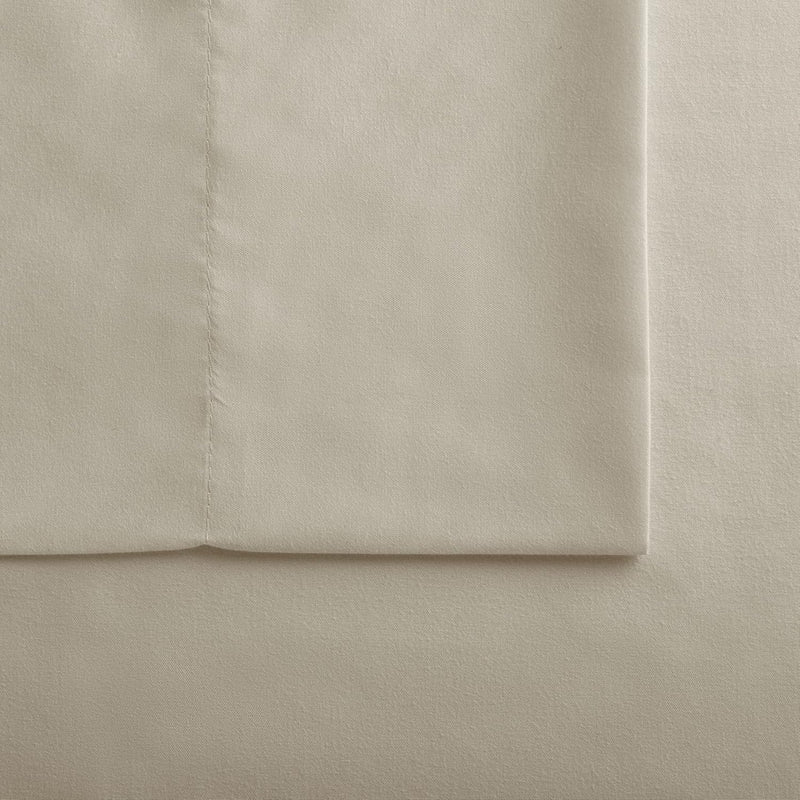 Serta Simply Clean Super Soft Hypoallergenic Stain Resistant Deep Pocket 3 Pieces Solid Bed Sheet Set, Twin XL, Silver Grey