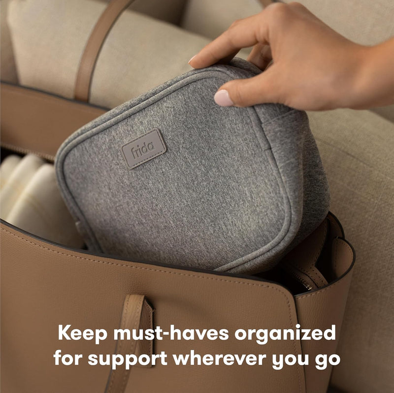 Breastfeeding Survival Kit for Nursing Reusable Hot+Cold Breast Relief Packs, Hydrogel Pads, Cracked Saline Spray, Balm, Nursing Pads 13 Piece Gift Set