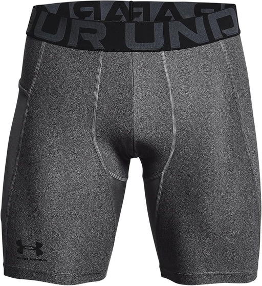 mens HG Armour Shorts Compression Pants (pack of 1) - Carbon Heather / / Black
