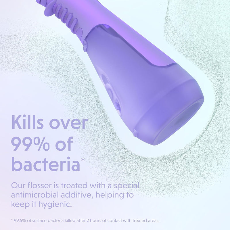Ordo Water Flossers for Teeth Cordless, IPX7 Waterproof Oral Irrigator, 3 Pressure Settings, Portable, Rechargeable Electric Flosser, Dental Professional Recommended - Pearl Violet - Pearl Violet