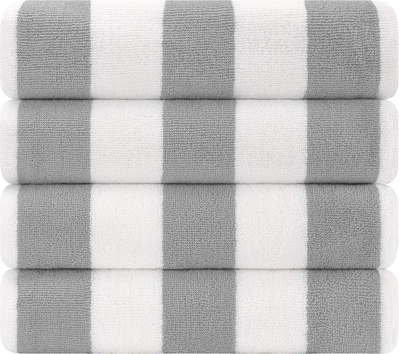 Cotton Paradise Hotel & Spa Quality, Absorbent and Soft Decorative Kitchen and Bathroom Sets, 6 Piece Turkish Towel Set, Includes 2 Bath Towels, 2 Hand Towels, 2 Washcloths, Charcoal Grey