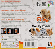 Pugs At Play GOLDIE WALKING DOG, FURRY FRIENDS, STPAP05
