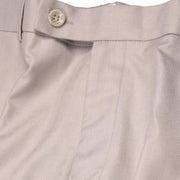 Linen Blend Slim Fit Formal Trousers for Men, Size: 35, Beige