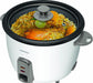 KENWOOD 2-in-1 Rice Cooker 1.8L 10-Cups Rice with Food Steamer Basket, Non-Stick Cooking Pot, Temepered Glass Lid, Warm/Cook Lights, Spatula Holder, Detachable Cord RCM44.000RD Red