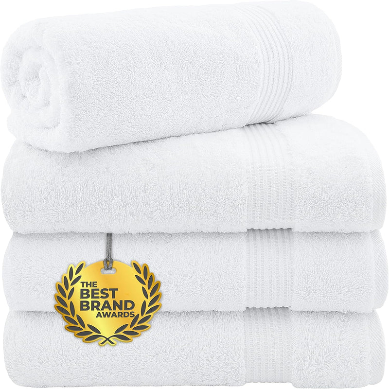 Cotton Paradise Hotel & Spa Quality, Absorbent and Soft Decorative Kitchen and Bathroom Sets, 6 Piece Turkish Towel Set, Includes 2 Bath Towels, 2 Hand Towels, 2 Washcloths, Charcoal Grey