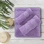 6 Piece Towel Set Luxury Hotel Quality 600 GSM 100% Turkish Genuine Cotton, 2 Bath Towels, 2 Hand Towels, 2 Washcloths, Super Soft & Absorbent - (Bright White, 6 Piece Towels)