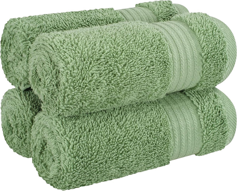 Cotton Paradise Hotel & Spa Quality, Absorbent and Soft Decorative Kitchen and Bathroom Sets, 6 Piece Turkish Towel Set, Includes 2 Bath Towels, 2 Hand Towels, 2 Washcloths, Charcoal Grey