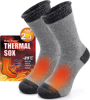 Unisex Thermal Sox by Busy Socks - Dark Grey, 1 Pair
