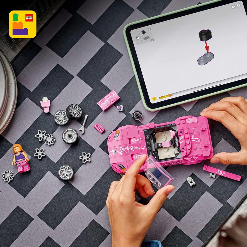 Speed Champions 2 Fast 2 Furious Honda S2000 - Pink Car Toy with Anime-Style Graphics - incl. a Suki Minifigure with a Spanner - Gift For 9+ Year Old Boys, Girls & Adult Movie Fans - 77241
