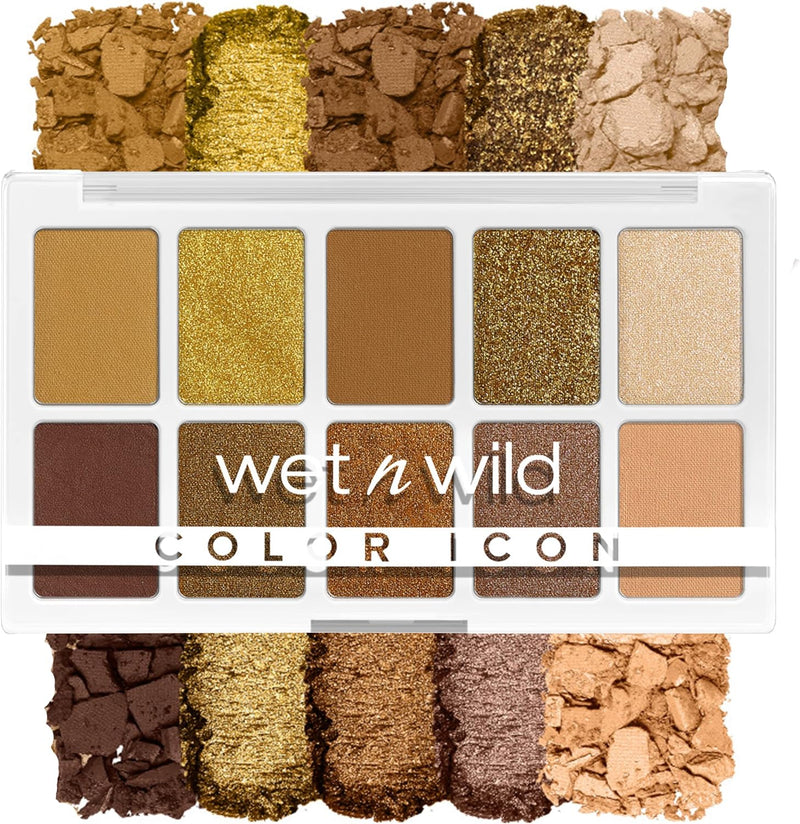 Color Icon 10-Pan Palette, Eyeshadow Palette, 10 Richly Pigmented Colors for Everyday Makeup, Long-Lasting and Easy to Blend Formula, Nude Awakening - Call Me Sunshine