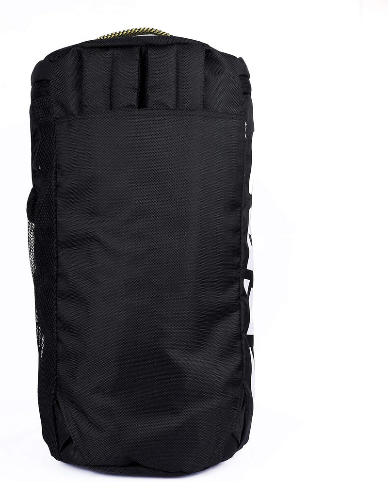 Statement Maxis 33L Large Hybrid Duffle Backpack/Travel Duffle Bag/Sports Duffle/Gym Bag for Men/Women (Black-Yellow)