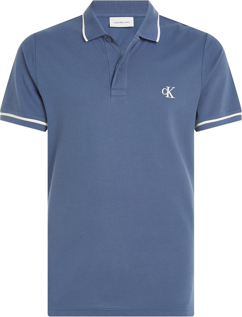 Calvin Klein Mens TIPPING POLO Short-Sleeve Polo Shirts