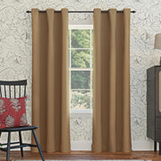 Sun Zero Easton Blackout Energy Efficient Grommet Curtain Panel, Pearl , 40" x 120" , 57796 - Taupe 101.6W x 160L cm (1 Panels)