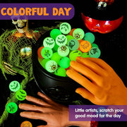 JOYIN 72 Pieces Halloween Glow in The Dark Bouncing Balls for Kids Halloween Bouncy Party Favor Supplies, Halloween Toys Gift, Trick or Treating Goodie