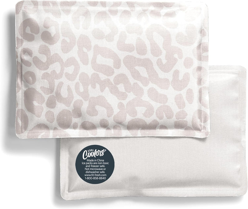 Cool Coolers Soft Ice Packs for Lunch Bags & Coolers, 2pk - Standard Ivory Feline Fine (2 Pack)