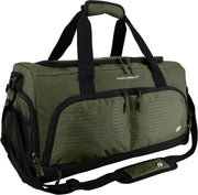 Ultimate Gym Bag 2.0: Durable Crowdsource Designed Duffel Bag with 10 Optimal Compartments, Water Resistant Pouch, Green, 11.5"H x 10.5"W x 20"L - Green