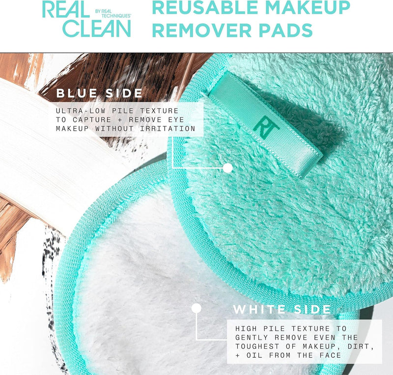REAL TECHNIQUES Dual Sided Reusable Makeup Remover Pads - Step 2: Makeup Remove Pads