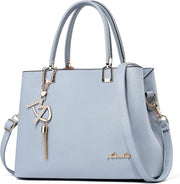 Womens Purses and Handbags Shoulder Bags Ladies Designer Top Handle Satchel Tote Bag - Light Blue