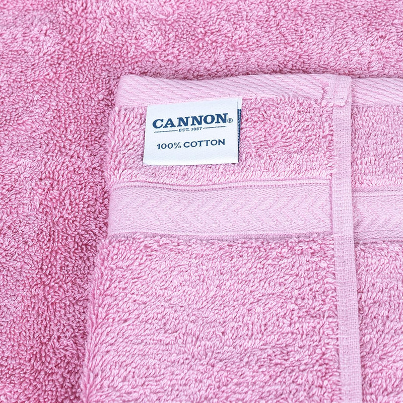 Cannon Bath Towel, 70x140 cm, 8 Piece Set, 2 Piece of 70x140cm bath towel, 2 Piece of 41x71cm Hand Towel & 4 Piece of 33x33cm Wash Cloth,100% Cotton for Bathroom, Spa & Gym (LINEN)