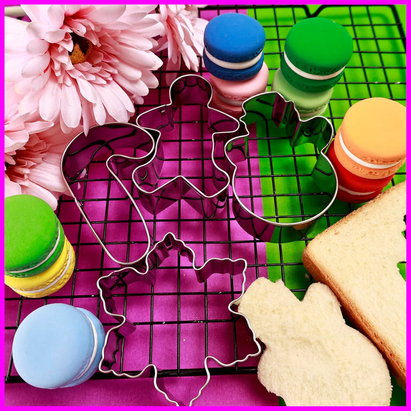 GELIFATLE Christmas Cookie Cutters Winter Set 5 PcsSnowman, Christmas Tree, Gingerbread Man, SnowflakeCandy Cane., GE-006