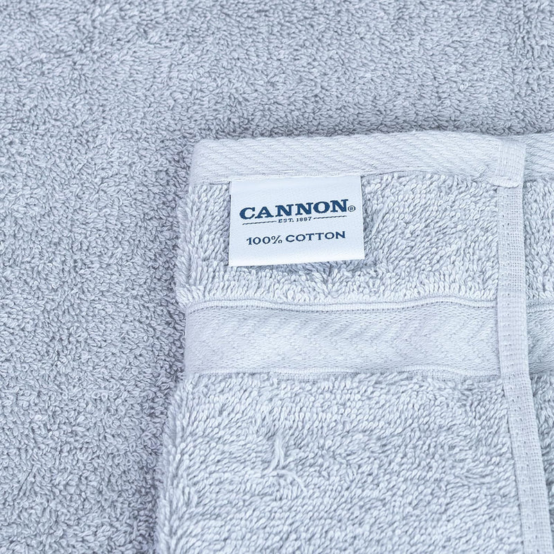 Cannon Bath Towel, 70x140 cm, 8 Piece Set, 2 Piece of 70x140cm bath towel, 2 Piece of 41x71cm Hand Towel & 4 Piece of 33x33cm Wash Cloth,100% Cotton for Bathroom, Spa & Gym (LINEN)