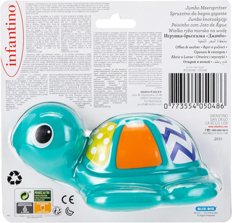 Infantino-Jumbo Sea Squirt-Turtle Baby Bathing Toys