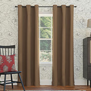 Sun Zero Easton Blackout Energy Efficient Grommet Curtain Panel, Pearl , 40" x 120" , 57796 - Barley 101.6W x 274.3L cm (1 Panels)