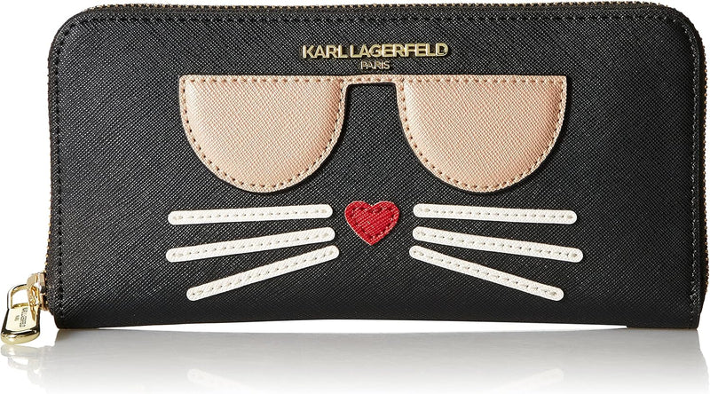 womens Peeking Kitty Wallet Wallet (pack of 1) - Black Gold