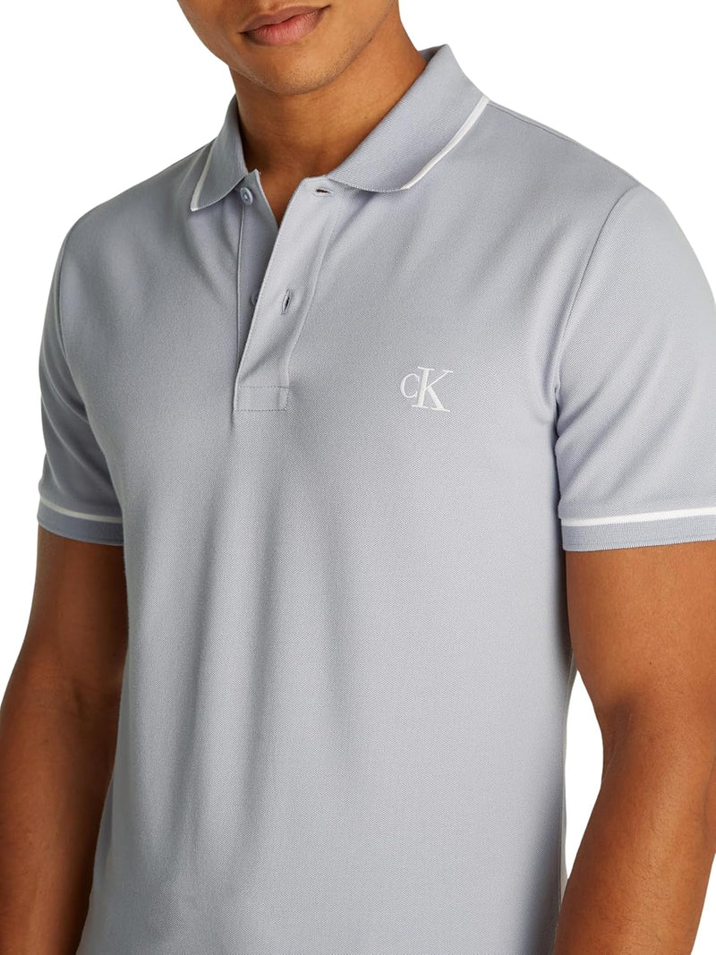 Calvin Klein Mens TIPPING POLO Short-Sleeve Polo Shirts