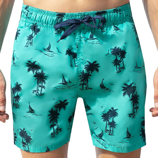Men's Escape Quick Dry Beach Volley Swim Trunk Swim Trunks - Harbor Green