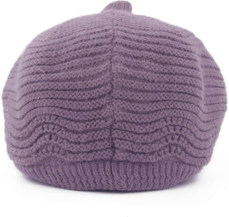 Muryobao Women's Winter Warm Slouchy Cable Knit Beanie Skull Hat with Visor