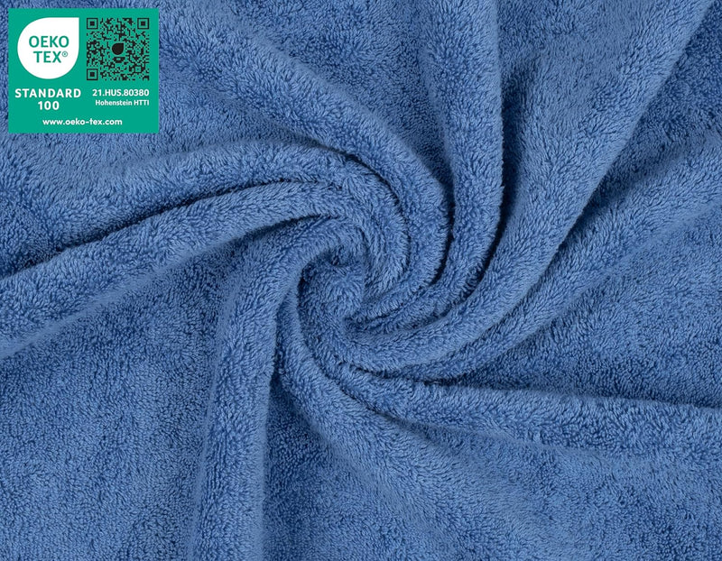 American Soft Linen GMSD 6-Piece 100% Turkish Genuine Cotton Premium & Luxury Towel Set for Bathroom & Kitchen, 2 Bath Towels, 2 Hand Towels & 2 Washcloths [Worth $72.95] - Rockridge Grey