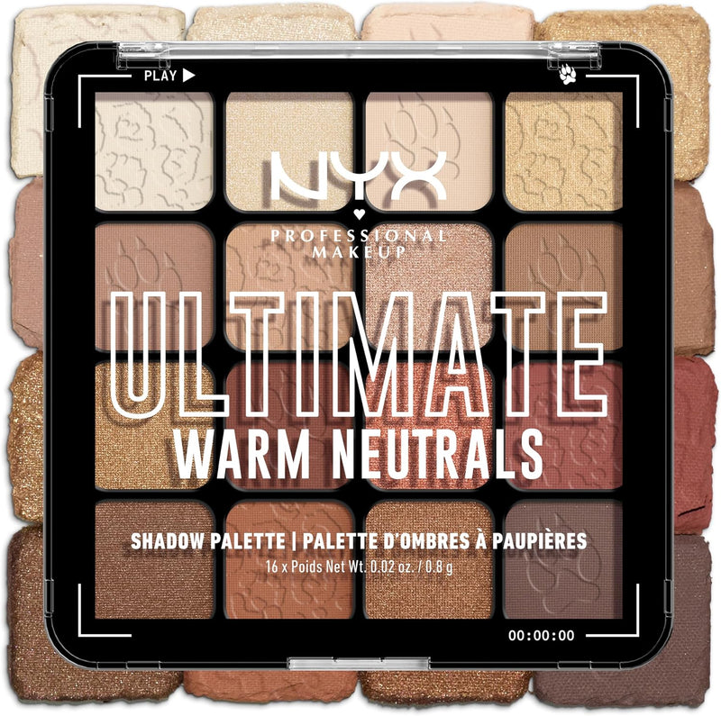 Ultimate Shadow Palette, Warm Neutrals 03 - Neutral-Frio, Neutral-Hot, Bright, Smoky/Highlight