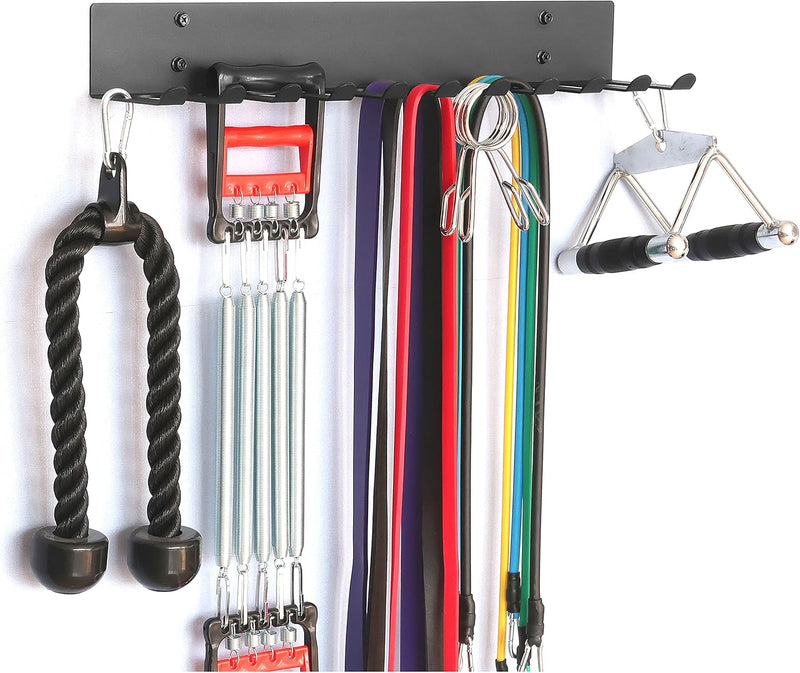 Multi-Use Gym Equipment Storage Rack, Resistance Bands Heavy Duty Dumbbell Rack for Exercise Bands, Lifting Belts and Jump Ropes
