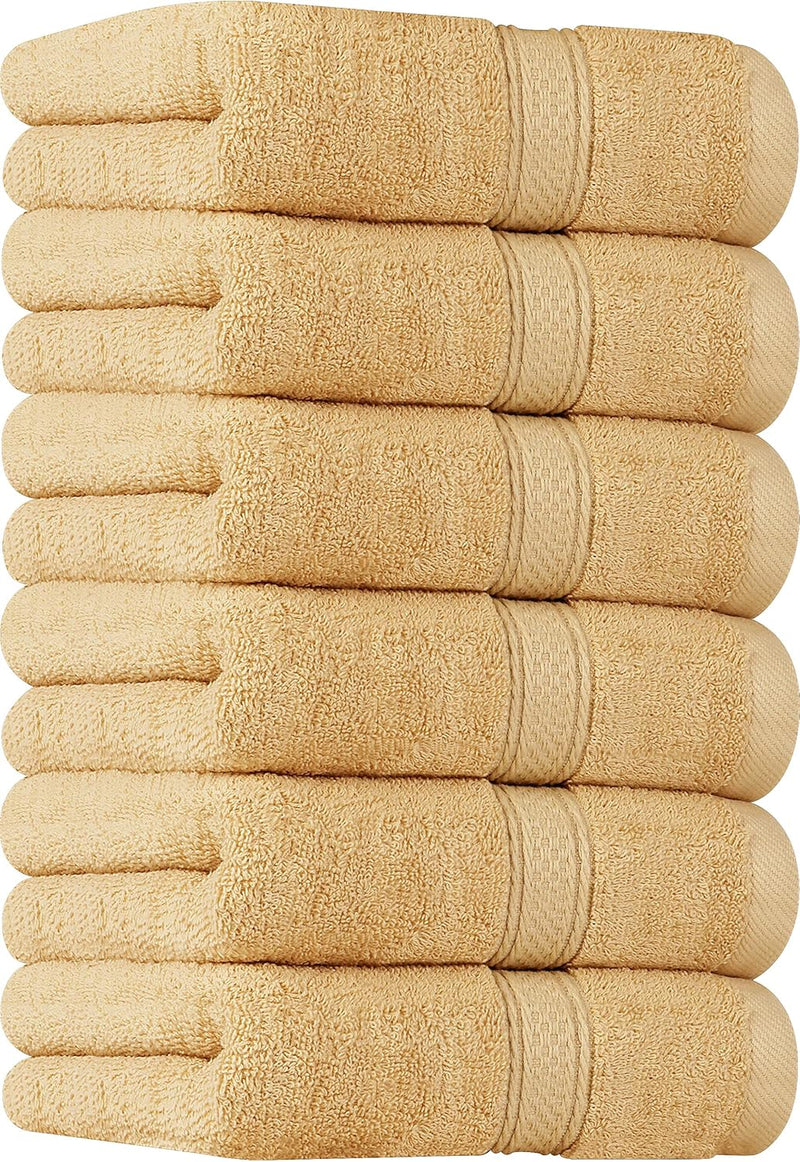 Utopia Towels - Premium Hand Towels - 100% Combed Ring Spun Cotton, Ultra Soft and Highly Absorbent, Extra Large Thick Hand towels 41 x 71 cm, Hotel & Spa Quality Hand Towels (6-Pack) (White)…