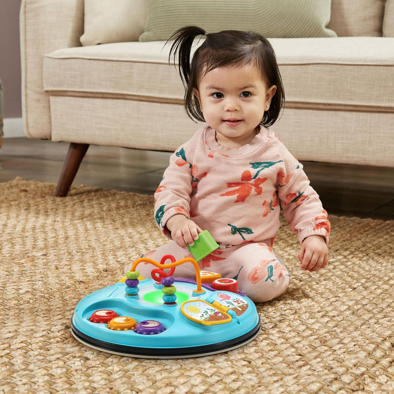 LeapFrog ABCs and Activities Wooden Table Educational play table with letters, numbers, and sensory activities that help toddlers build fine motor skills and early literacy knowledge.
