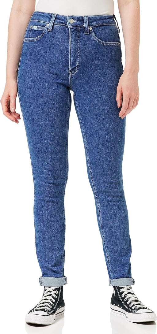 Women High Rise Skinny Denim Pants Casual Pants - Denim Medium