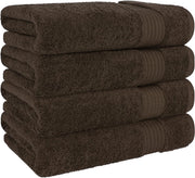 Cotton Paradise Hotel & Spa Quality, Absorbent and Soft Decorative Kitchen and Bathroom Sets, 6 Piece Turkish Towel Set, Includes 2 Bath Towels, 2 Hand Towels, 2 Washcloths, Charcoal Grey