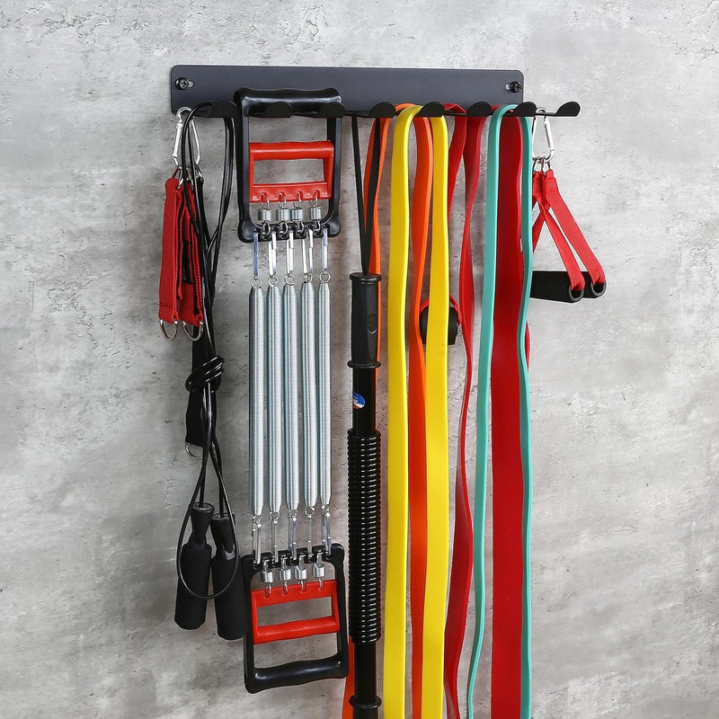 Multi-Use Gym Equipment Storage Rack, Resistance Bands Heavy Duty Dumbbell Rack for Exercise Bands, Lifting Belts and Jump Ropes
