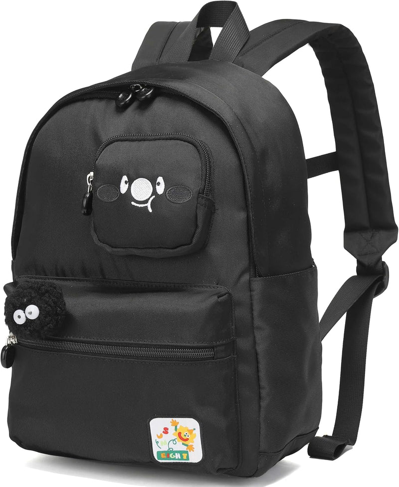 14-inch Premium Light Weight Kids Backpack Water Resistant Multifunctional School Backpack for Girls and Boys, SE2212 - Black