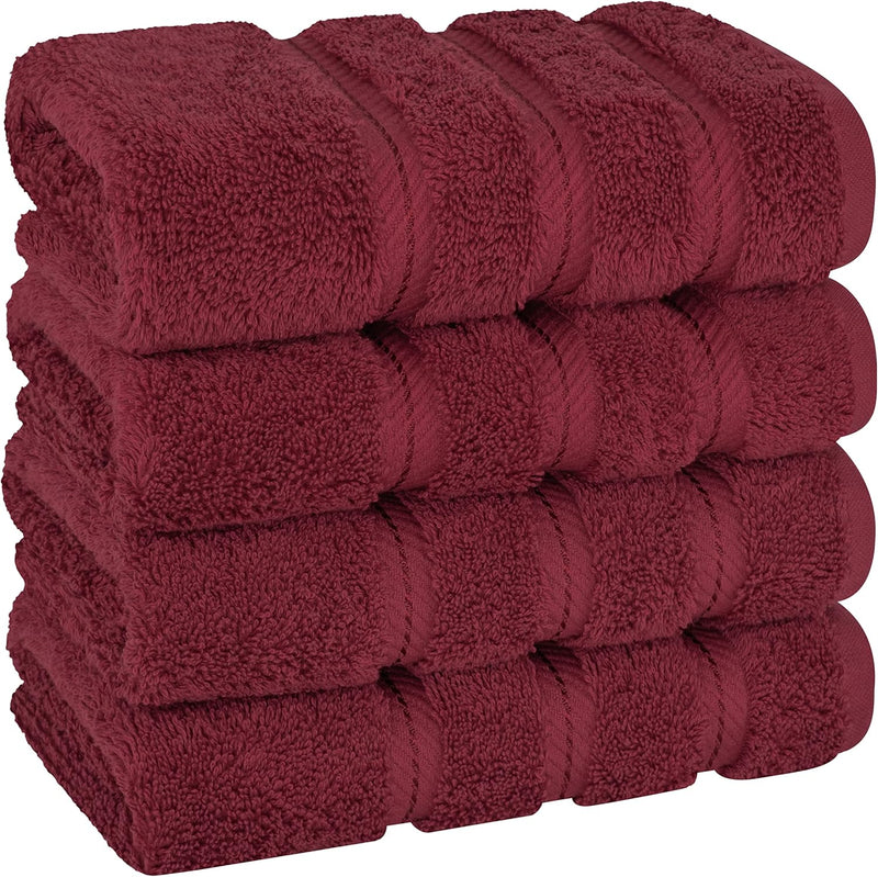 American Soft Linen GMSD 6-Piece 100% Turkish Genuine Cotton Premium & Luxury Towel Set for Bathroom & Kitchen, 2 Bath Towels, 2 Hand Towels & 2 Washcloths [Worth $72.95] - Rockridge Grey